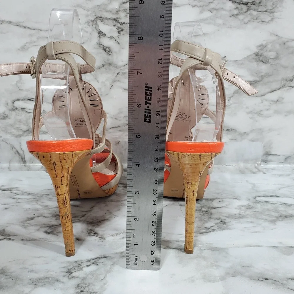 Vince Camuto Sandals Women's 8.5 M Multicolor High‎ Stiletto Heels Jewels Gems